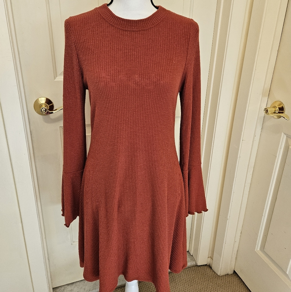 Abercrombie & Fitch Terracotta Long Sleeve Dress